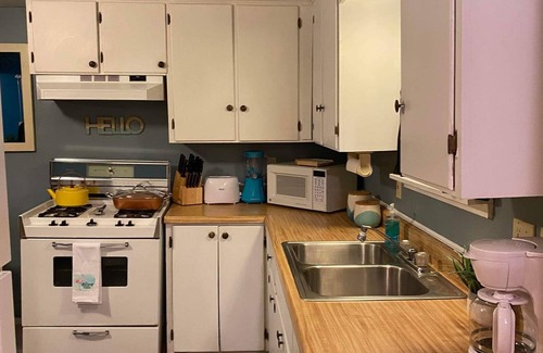 Manistee Hütte | Cozy 1 bedroom cottage walking distance to Lake Michigan & downtown!