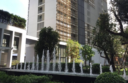 Bangkok Central Business District Wohnung | Gemütliches 1 Schlafzimmer - Zentrum 500mbtsE5-Skytop