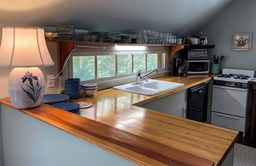 Katama Wohnung | Cozy and private 1-bedroom apartment in Katama / Edgartown with AC, WiFi