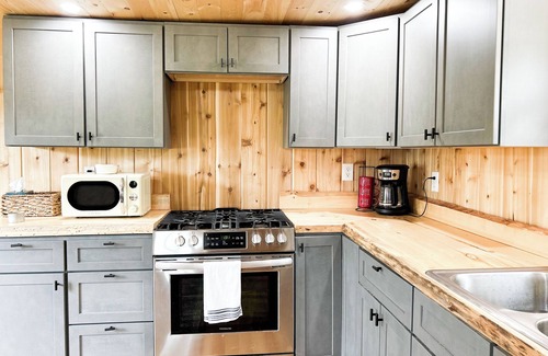 Weld Kabine | Cozy Cabin with Mountain Views, Creek, Fire Pit, AC/WiFi