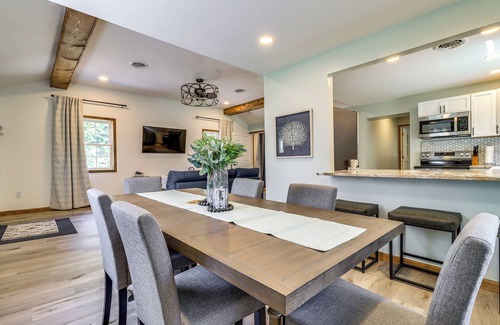 Horton Haus | Cozy Grass Lake Home w/ Patio, Fire Pit & Kayaks!