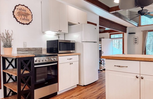 Ellijay Haus | ⭐️Creekside Firepit l 3.5 Acres l Wood Burning Stove l Dog Friendly