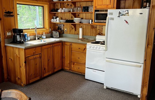 Frankfort Hütte | Crystal Lake Gemütliches, ruhiges Cottage mit großem Strand und Rasen