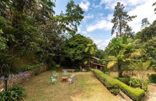 Teresopolis Wohnung | CurtaTere piscina lareira pet friendly jardim