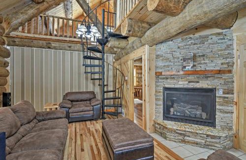 Tustin Haus | Custom Log Cabin with Deck and 45 Acres By Pine River!