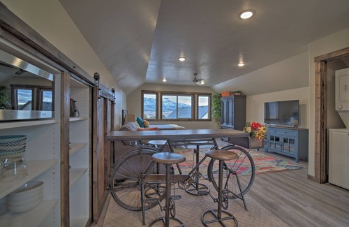 Cedar City Wohnung | Custom Studio Apartment with Mountain Views and Garage Parking!