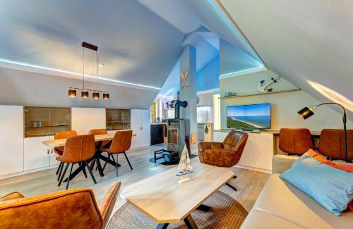 Ueckeritz Wohnung | Dünenhäuser Ückeritz UnserUsedomDe FeWo ca80qm mit privater Sauna und Kamin Parkplatz direkt am Strand 8I3