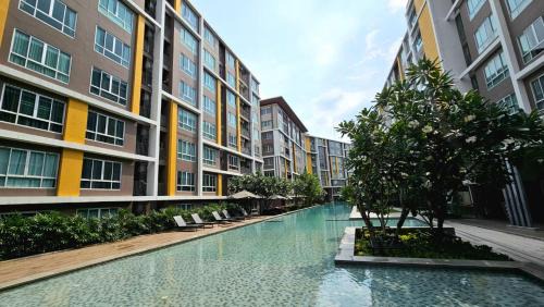 Saen Suk Wohnung | D Condo Bangsaen ตึกC "จอดรถได้1คัน"