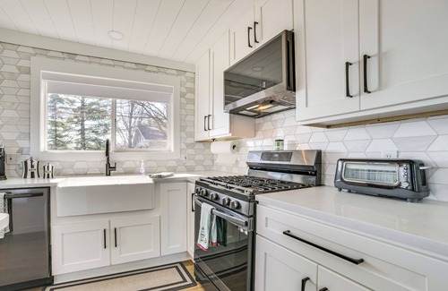 Long Lake Hütte | Deck & Scenic Views: Lakefront Cottage in Hale!