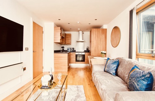 Leeds Wohnung | Deluxe-Apartment-Blick auf den Fluss-Eigenes Badezimmer