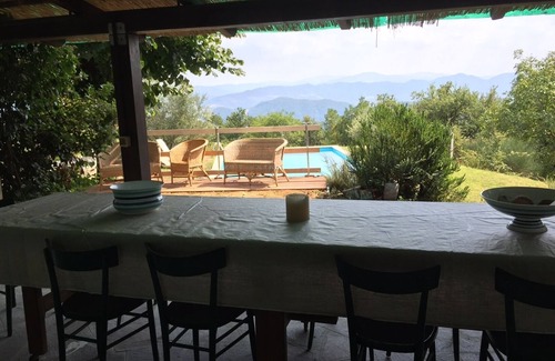 Sasso Marconi Haus | Freistehendes Haus mit Park und Pool mit Blick auf den toskanisch-emilianischen Apennin