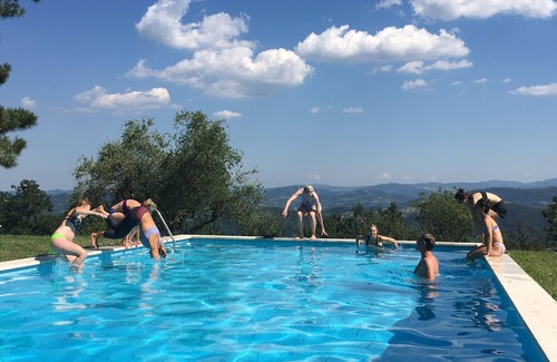 Sasso Marconi Haus | Freistehendes Haus mit Park und Pool mit Blick auf den toskanisch-emilianischen Apennin