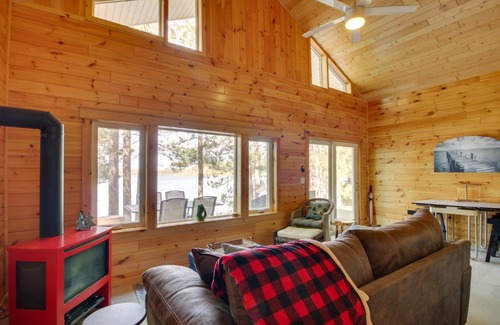 Deer River Haus | Dock and Fire Pit Lakefront Cabin in Deer River!