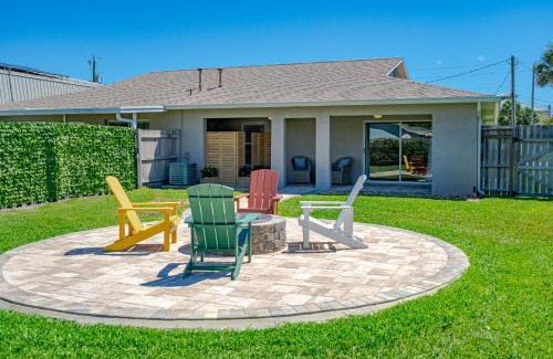 New Smyrna Beach Haus | Dog Friendly Home wPrivate Fenced Yard, Garage & Fire Pit STEPS to the Beach!