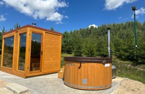 gmina Budry Haus | Domek 6 osobowy plus sauna i jacuzzi