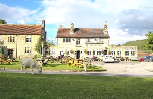 Hutton le Hole Wohnung | Apartment-Deluxe-Ensuite mit Dusche-Terrasse-Rose