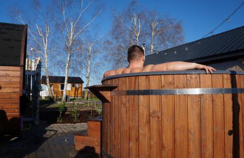 gmina Jadow Haus | Drewniany Zakątek z sauną i jacuzzi