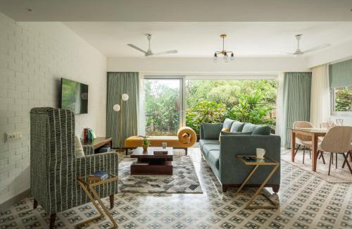 Nerul Wohnung | El Reino Elegant 2&3BHK Apartments 10 Minutes to Candolim with Pool & Kitchen, Wifi, Security