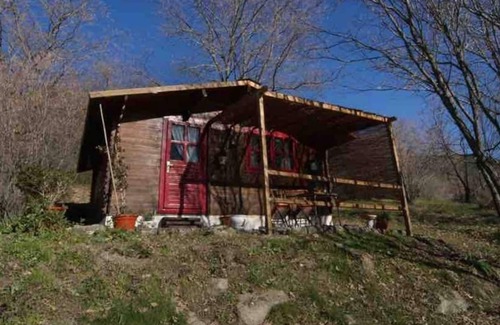 Candeleda Haus | El Rojo Romántica cabaña de madera con vista