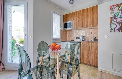 Faubourg de l'Arche Wohnung | Elegant Suite Inn Paris-Apartment-Balkon-Eigenes Badezimmer