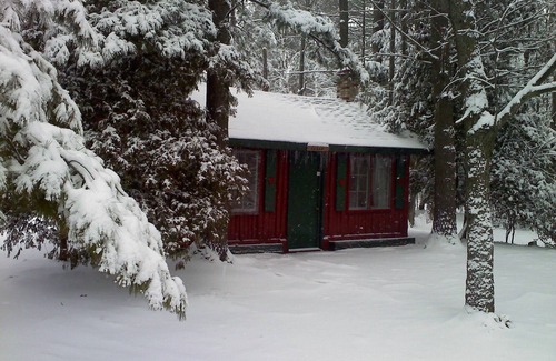 Grawn Kabine | Ellis Lake Resort - Zedernblockhaus - Interlochen / Traverse City