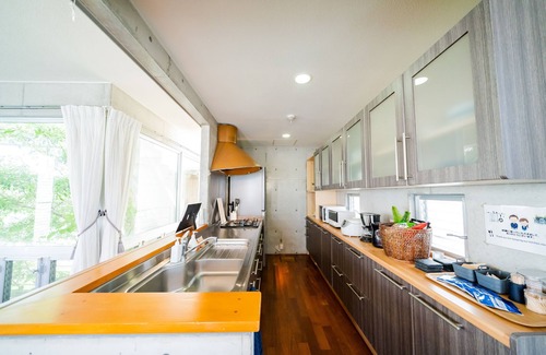 Kadena-cho Haus | EM tree house surrounding a healing tree