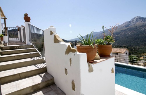 Jimera de Libar Haus | Smaragdpool, private Terrasse, herrliche Aussicht. Haus Recentar.