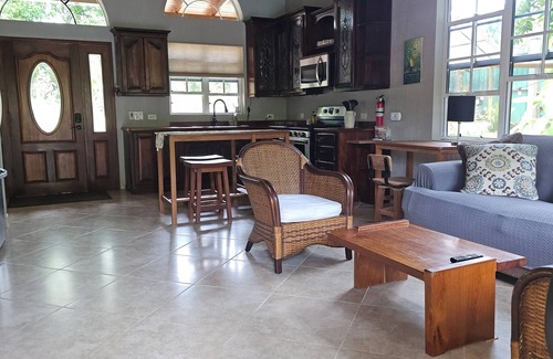 San Ignacio Haus | Enchanting Riverside Jungle Village Bungalow: Pool, A/C, WiFi, TV, Kayaks & More