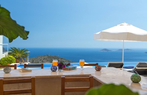 Kalkan Villa | Stilvolle Villa mit Pool / Sauna / Dampfbad / Whirlpool und bester Aussicht in Kalkan