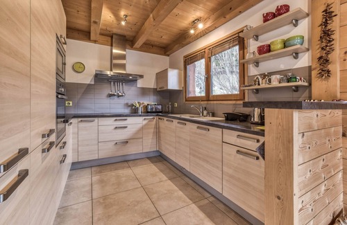 Les Houches Skihütte | Chalet mit außergewöhnlichem Blick auf den Mont-Blanc