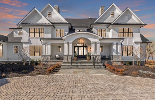 Stevensville Villa | Exquisite 14,000 sq ft Waterfront Mansion with Pool