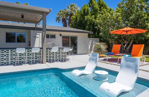 El Mirador Haus | Fab Four at El Mirador - Gorgeous Midcentury Pool Home w/ Resort-Style Yard!
