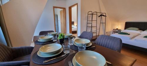 Stederdorf Wohnung | Fine Living - Zentral nahe A2 mit Parkplatz Küche Arbeitsplatz
