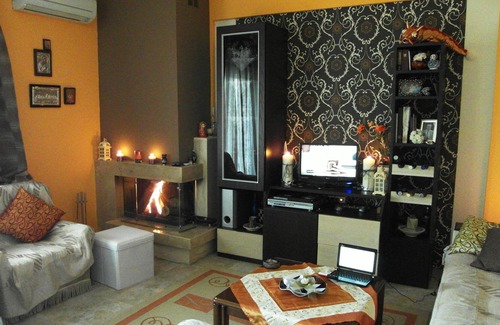 Nea Michaniona Wohnung | Full Lux Coastal Apt 30 Minuten von Thes / Niki, 67 m2, WiFi, Satelliten