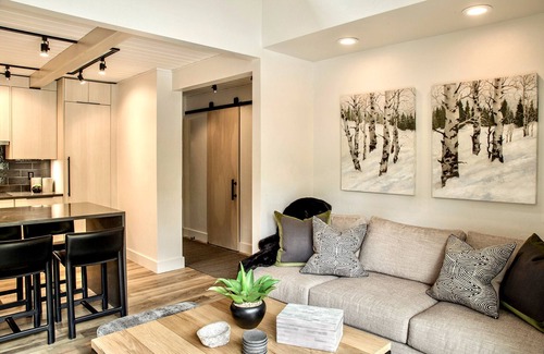 Ketchum Eigentumswohnung | Fully Remodeled Modern Condo Steps from Warm Springs Lift