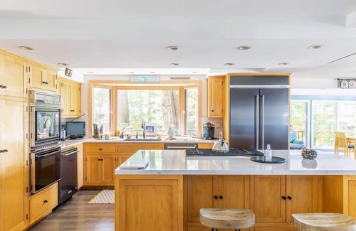 Shorewood-Tower Hills-Harbert Haus | Gigantic lakefront home with private hot tub, washer/dryer, AC, deck, & firepit