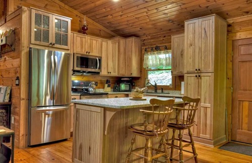 Ellijay Kabine | Goldfinch Rustic Retreat | Hot Tub & Fire Pit