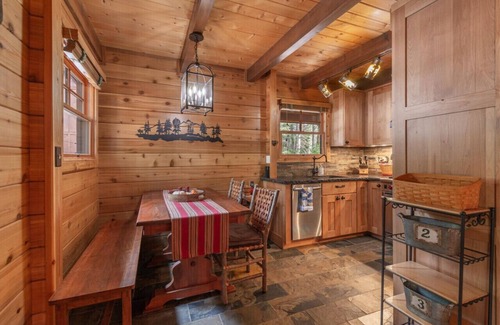 Tahoe Pines Haus | Gorgeous Cabin Private Hot Tub Walk to Lake Dog OK Fenced-In Yard
