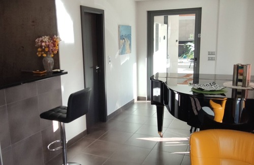 Trevignin Skihütte | Guest room "As obvious" with indoor swimming pool, jacuzzi, hammam and sauna,
