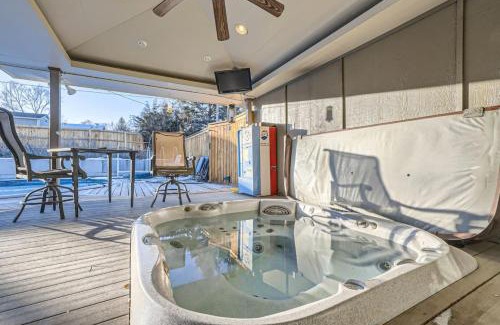 Arvada Haus | Guest Suite With A Pool A Hot Tub And A Fireplace In Arvada