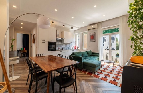 Ostiense Wohnung | GuestHost - Colorful Apt in Vintage-Modern Style