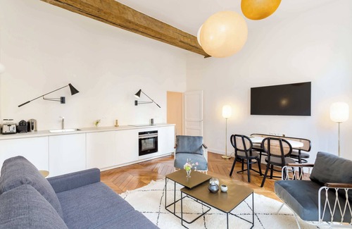 2nd Arrondissement Wohnung | Habitat Parisien - 1BR-1BA - Bourse Montorgueil