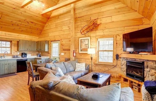 Hickory Hills Kabine | Haven View Retreat | Private Log Cabin | Hot Tub