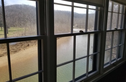 Camdenton Haus | Historic Limestone House in park setting in Ozarks