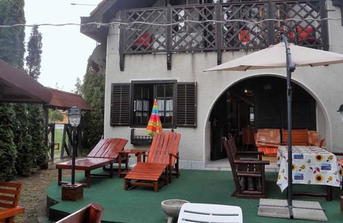 Fonyodliget Haus | Holiday home with pool, children's swing and slide