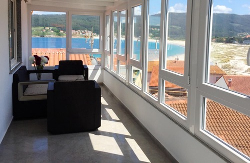 Laxe Wohnung | Homerez - 80 m vom Strand entfernt! Wohnung für 4 Pers. mit Meerblick in Laxe