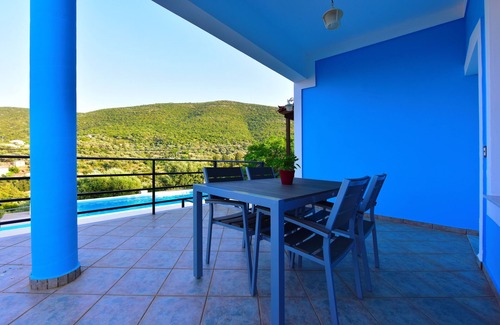 Samos Town Villa | Haus mit Charakter, privates Schwimmbad, spektakuläre Aussicht