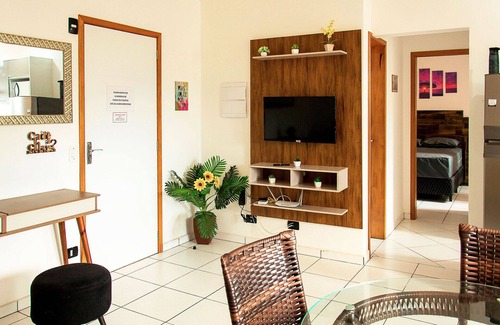 Centro Wohnung | Incrível Apto com piscina e churrasq em Ubatuba/SP