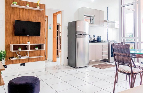 Centro Wohnung | Incrível Apto com piscina e churrasq em Ubatuba/SP