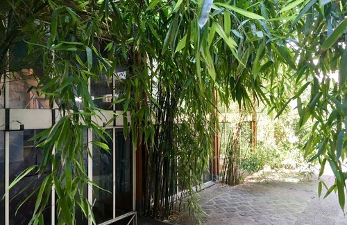 Quartier de la Goutte-d'Or Haus | Independent triplex chalet on interior courtyard with bamboo